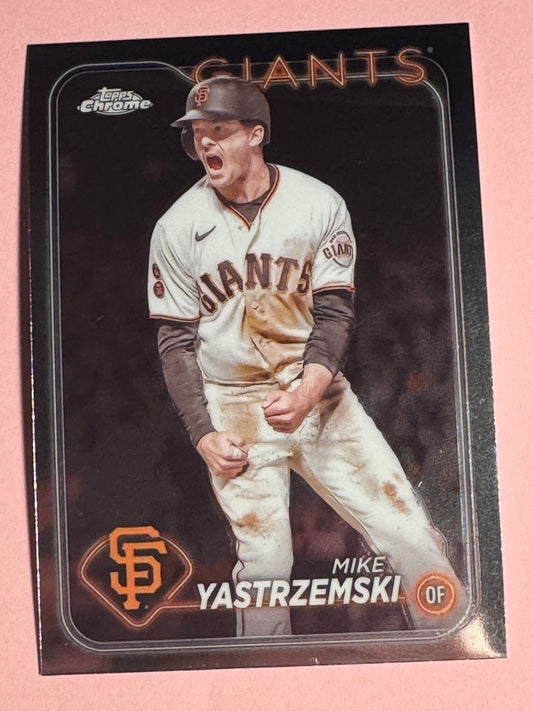 2024 Tops | Chrome | Baseball | Mike Yastrzemski #87 | Giants