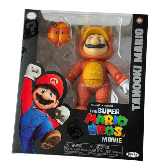 Rare Super Mario Bros. Movie Collectible Figure - Tanooki Mario -Limited Edition