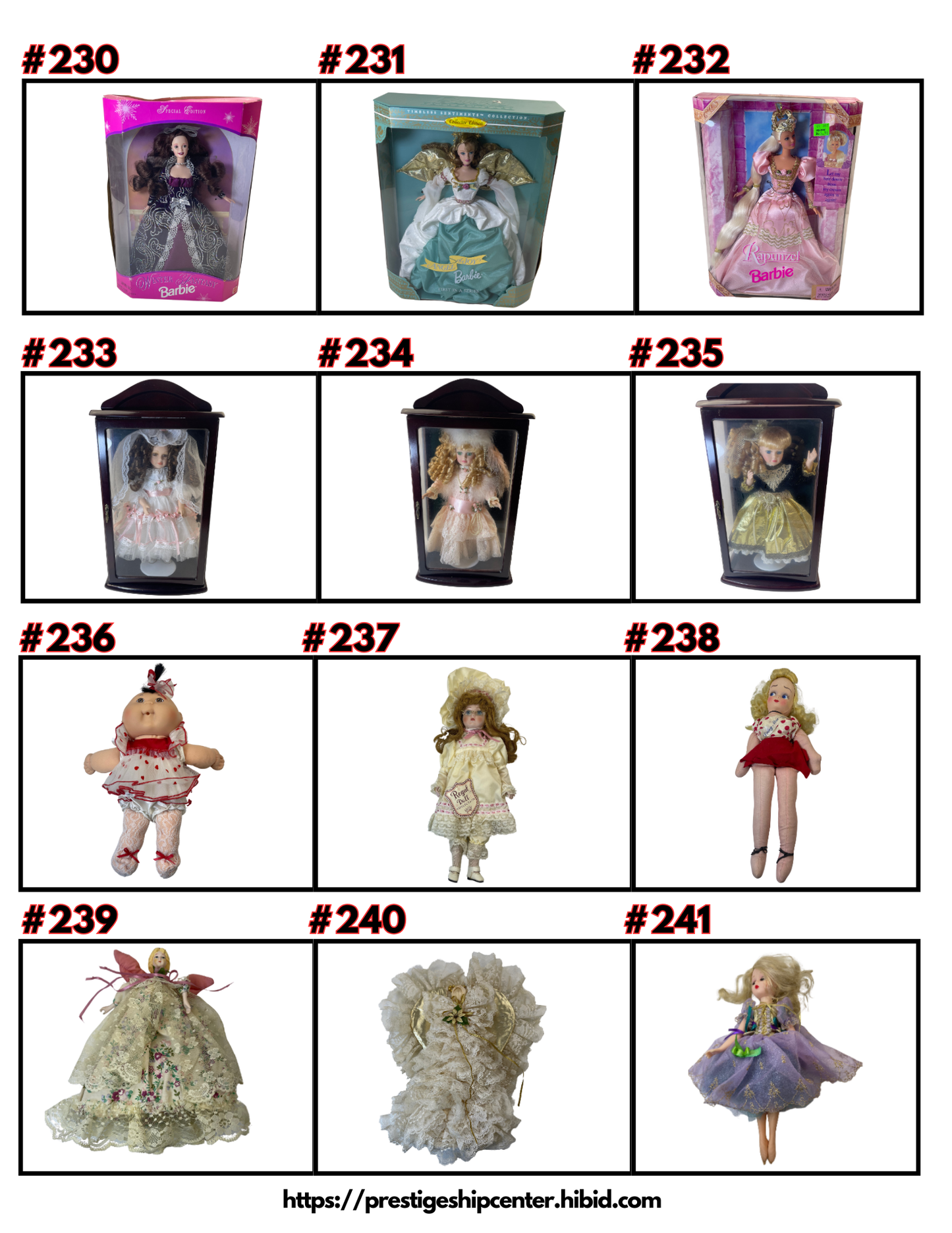 SOLD | Doll Auction | Closed