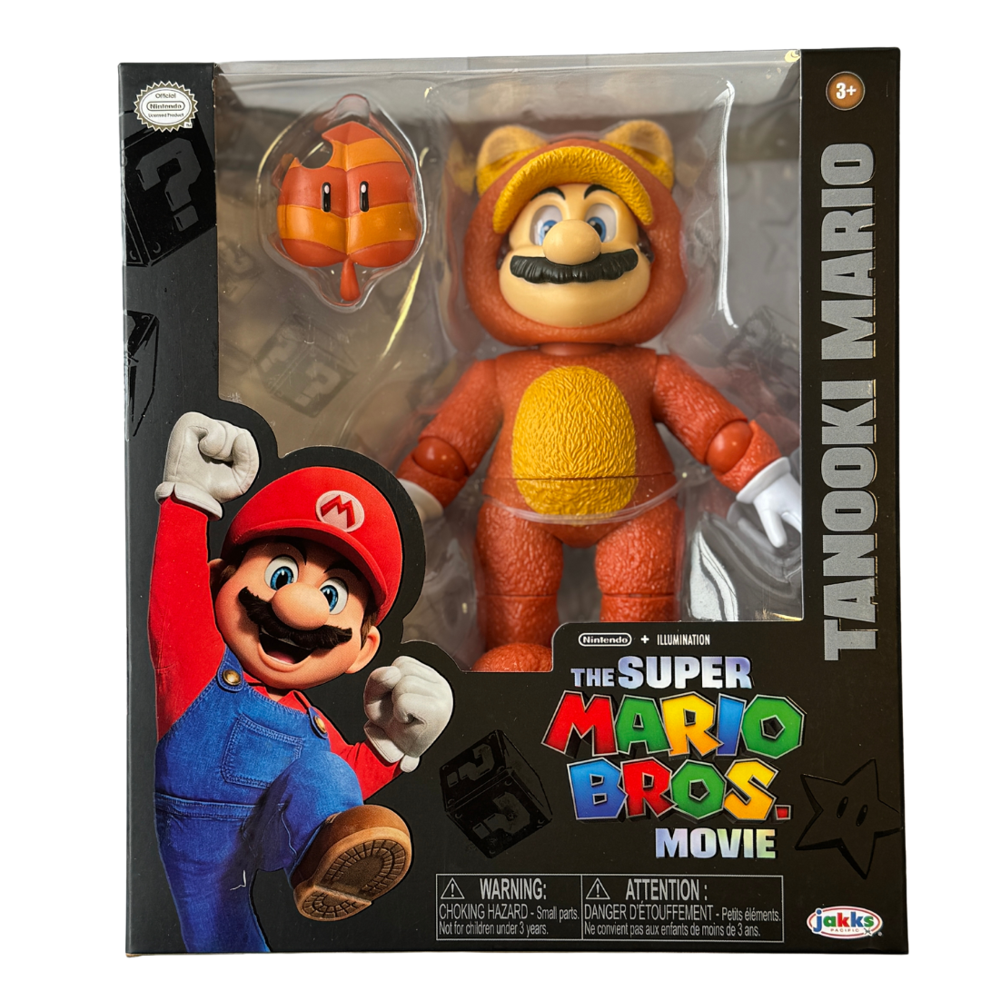 Rare Super Mario Bros. Movie Collectible Figure - Tanooki Mario -Limited Edition