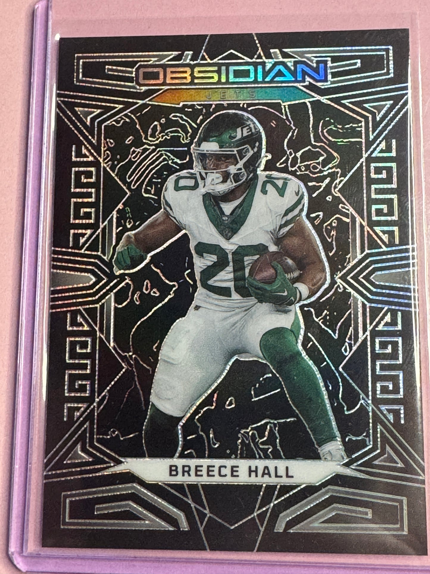 23 Panini Obsidian Football | Breece Hall #76 | Jets