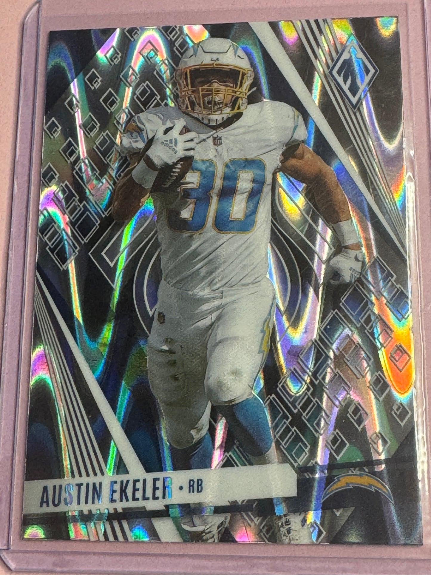 23 Panini Phoenix NFL Austin Ekeler #58 Chargers Silver Seismic