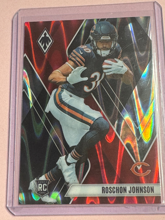 23 Panini Phoenix NFL Roschon Johnson #132 Bears RC