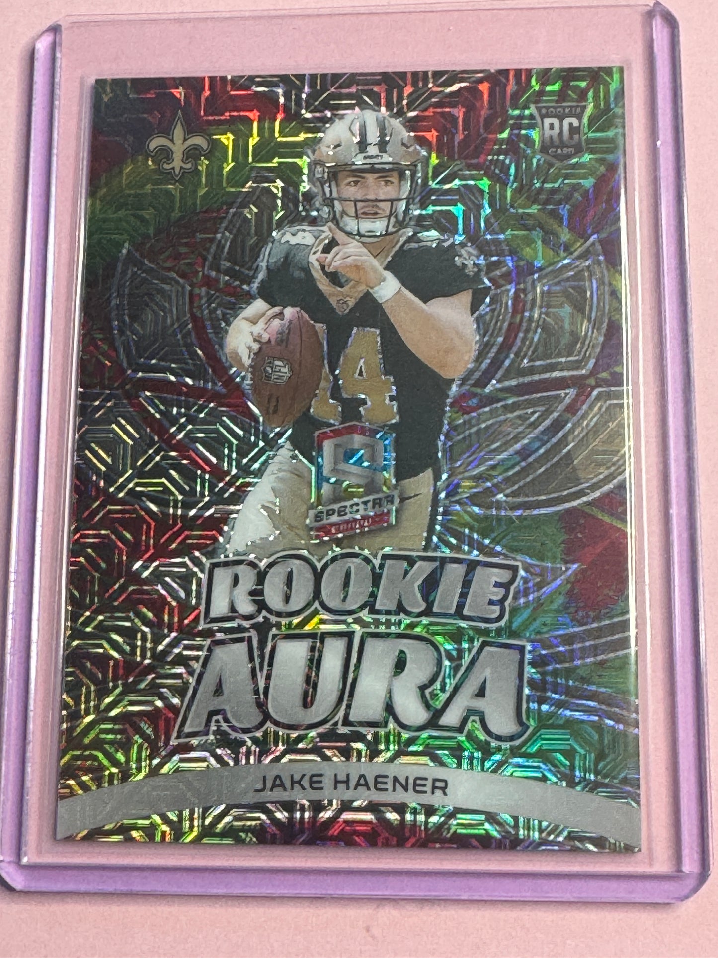 23 Panini Spectra Football Jake Haener #RA-JH Saints