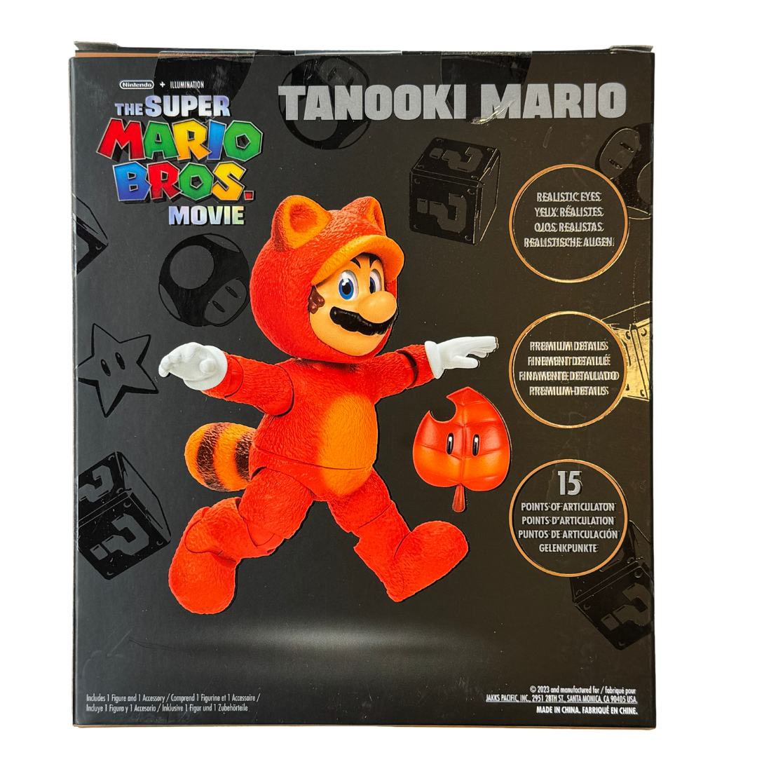 Rare Super Mario Bros. Movie Collectible Figure - Tanooki Mario -Limited Edition