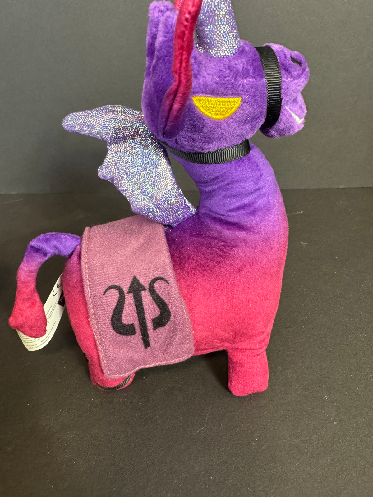 480 - Fortnite Dark Llamacorn 7" Plush Llama Unicorn Sparkly Wings