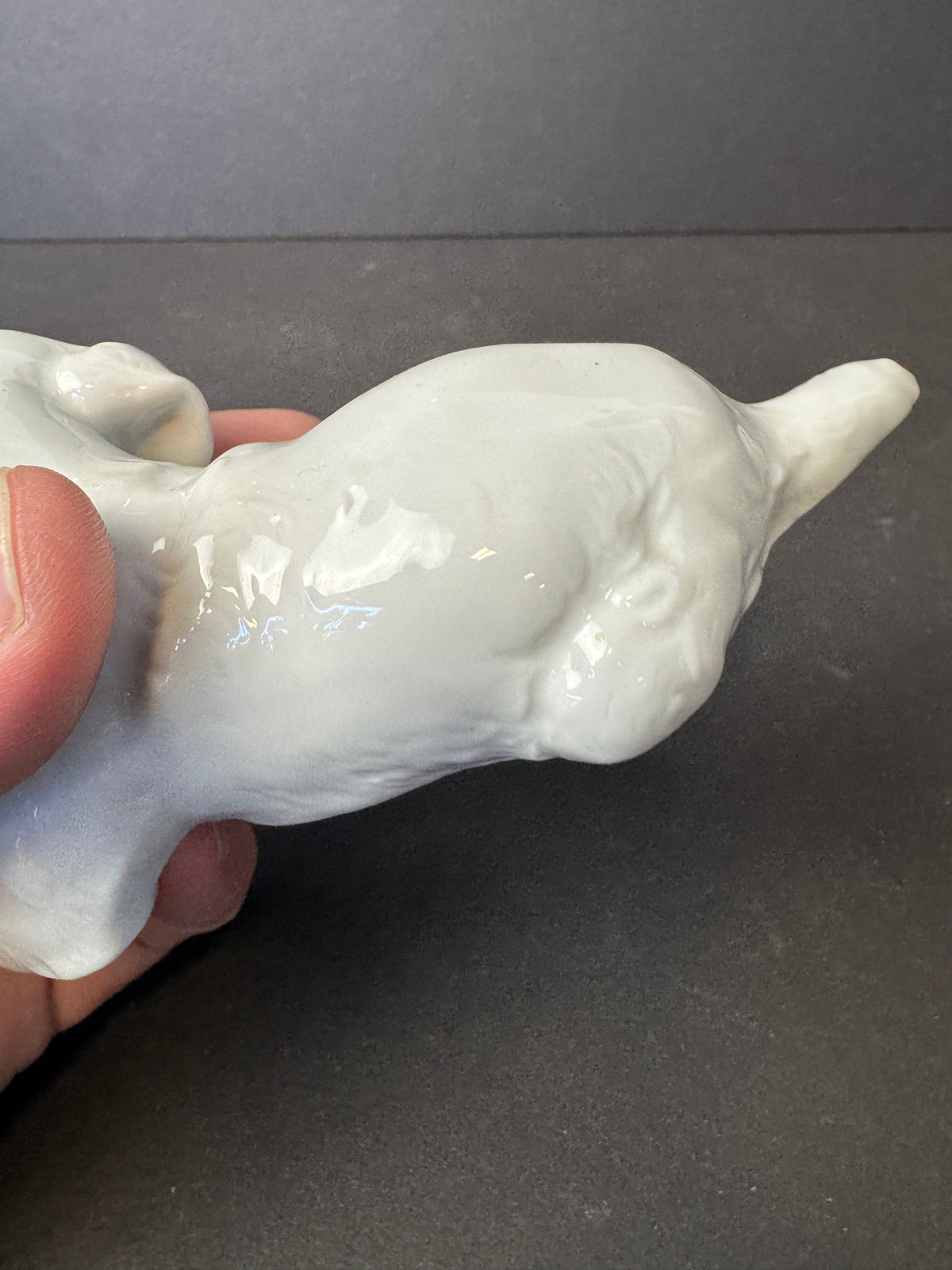 241 - ROSENTHAL Germany Th. Karner; TERRIER PUPPY Porcelain Figurine; #H.1123 RARE