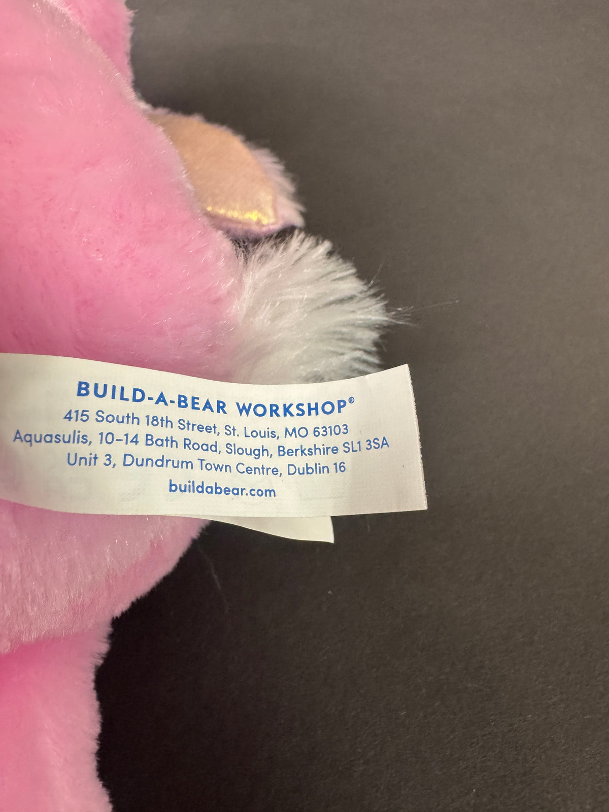541 - Build-A-Bear Mini Bunny Pink Pawlette 9" Plush Stuffed Animal