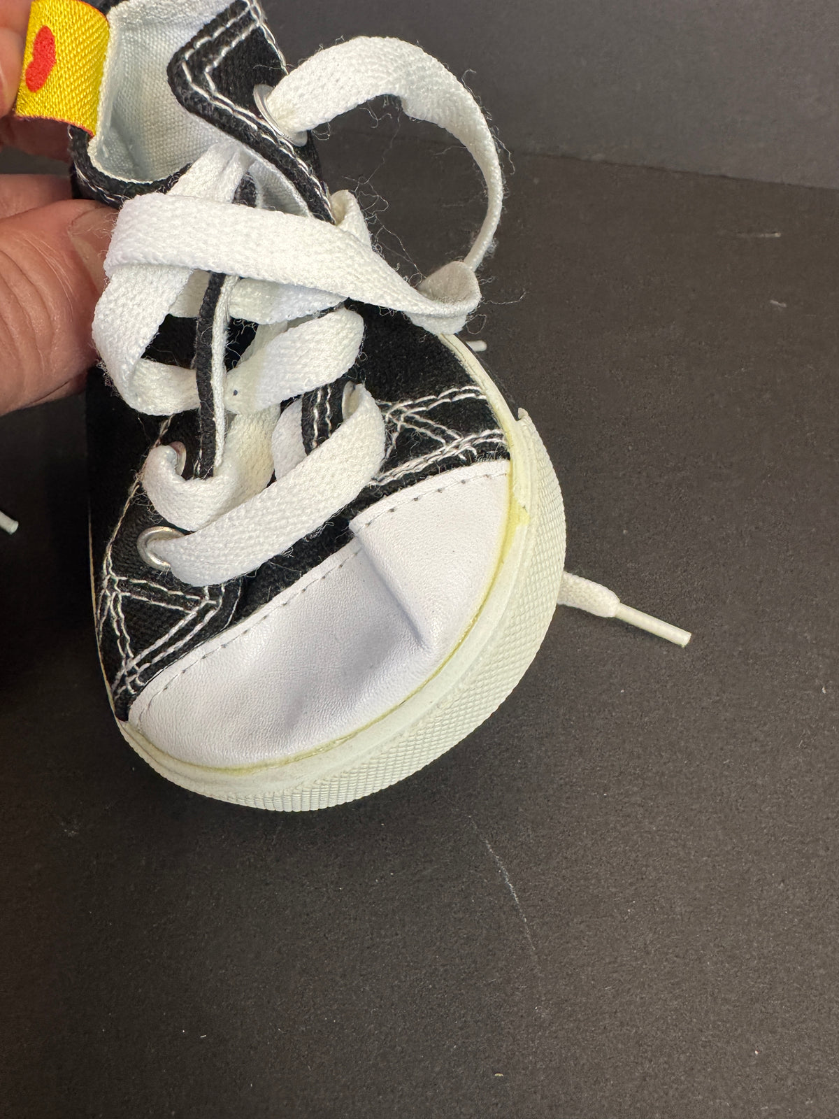 407 - Build A Bear Black & White High Tops Sneakers Shoes
