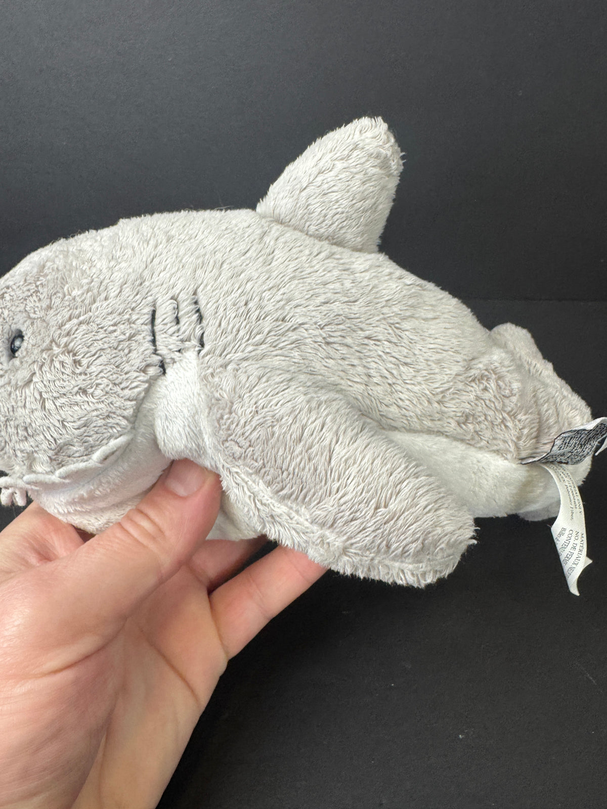 550 - GANZ Webkinz Shark Plush Stuffed Animal Gray/White