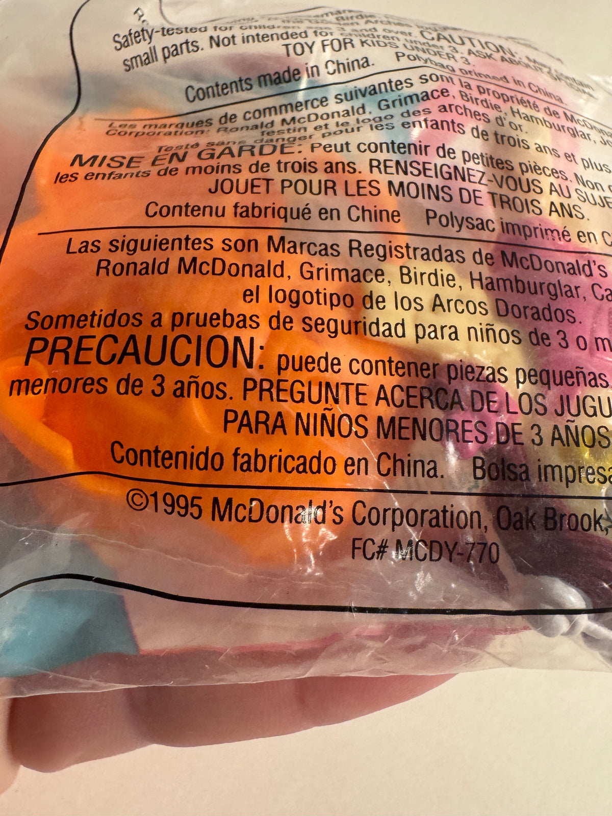 475 - 1995 McDonalds | Birdie | Halloween #8  Happy Meal Toy NIP