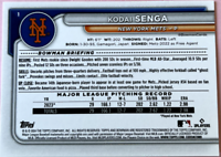 2024 Topps | Bowman | MLB | Kodai Senga No.1 | Mets