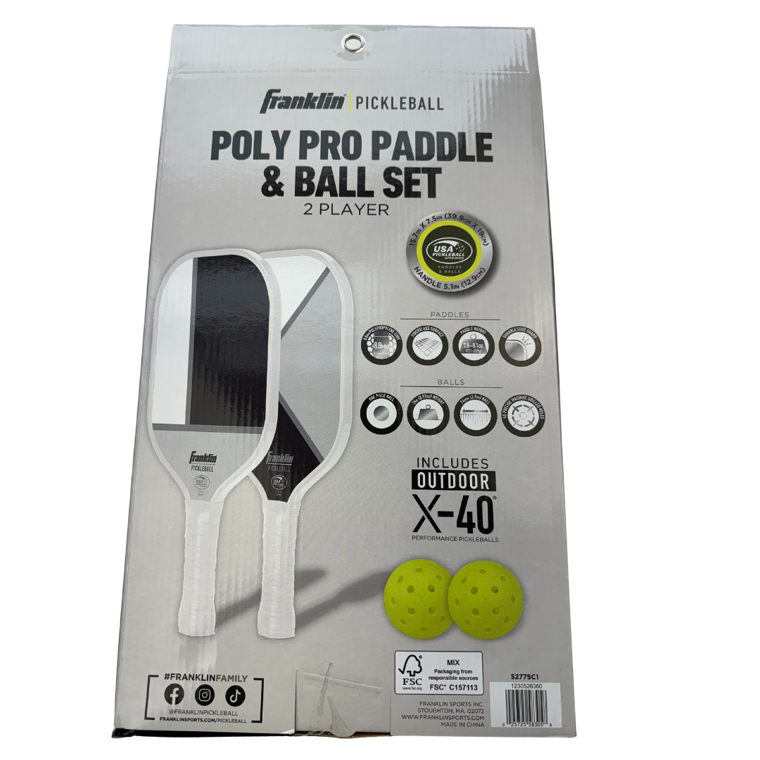 Franklin Poly Pro Pickleball Set - Ultimate Paddle and Ball Duo!