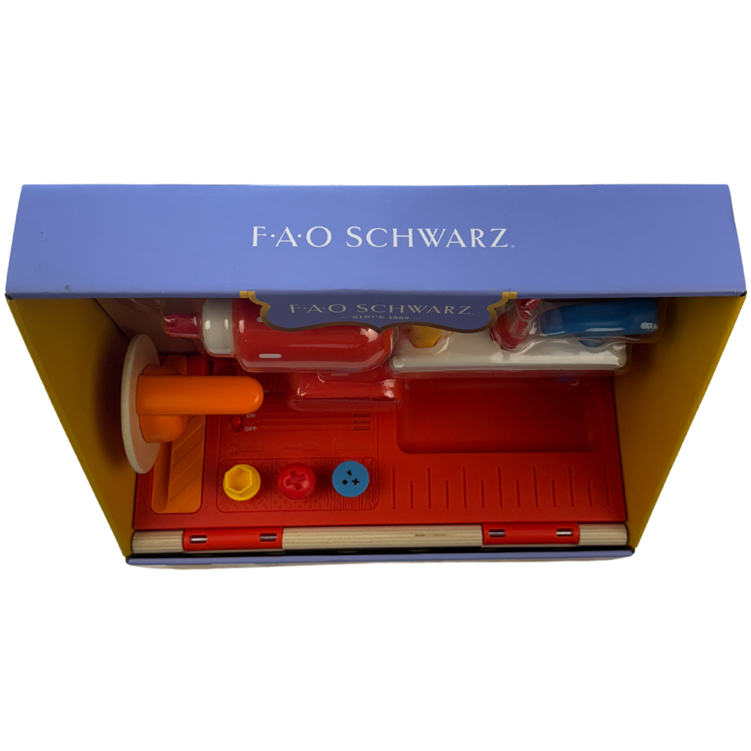 FAO Schwarz Pro Tools Work Bench - Kids' Pretend Play Toy with Authentic Tools and Accessories - Spark Creativity and Imagination!