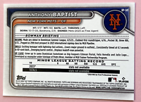 2024 Topps | Bowman | MLB | Anthony Baptist No.BP-141 | Mets | Prospects