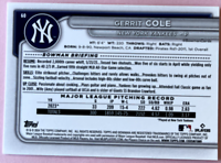 2024 Topps | Bowman | MLB | Gerrit Cole  No.60 | Yankees