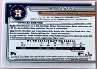 2024 Topps | Bowman | MLB | Jose Altuve No.73 |Astros