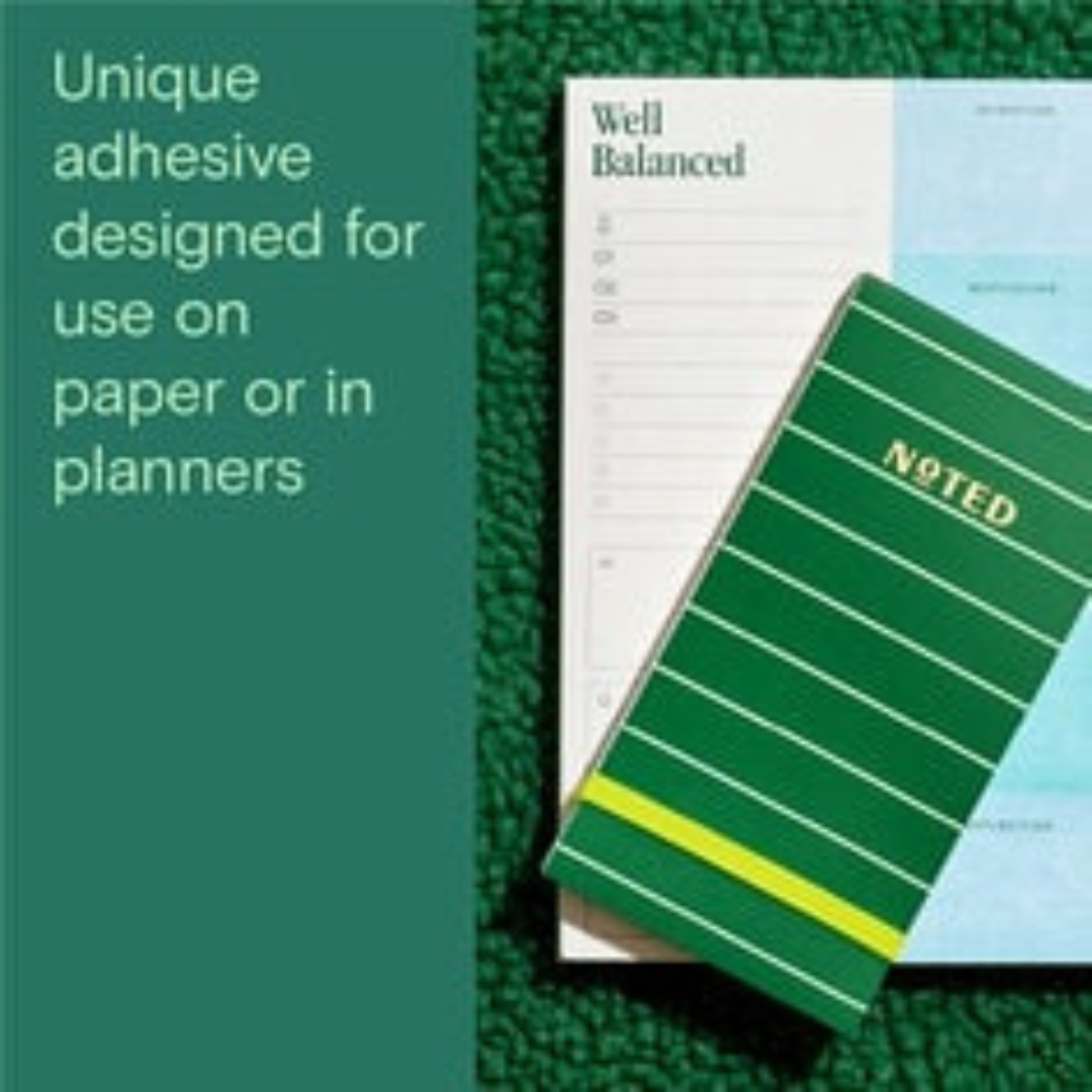 Noted by Post-it Green with Dot Grid Reporter Pad, Sticky Notes
