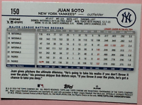 2024 Tops | Chrome | Baseball | Juan Soto #150 | Yankees | Pink Refractor