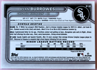 2024 Topps | Bowman | MLB | Ryan Burrowes bp-119 | White Sox | Bowman Prospects