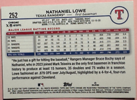 2024 Tops | Chrome | Baseball | Nathaniel Lowe #252 | Rangers