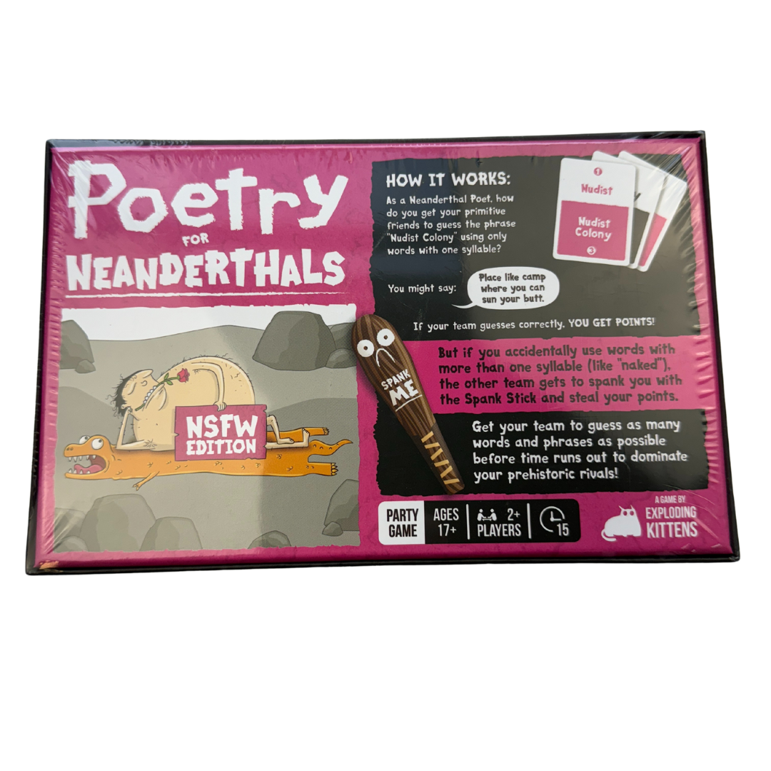 Poetry for Neanderthals : NSFW Word Game - Test Your Limits!