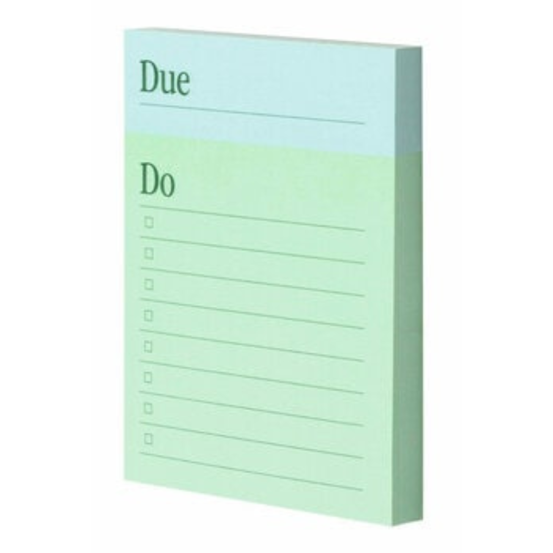 Noted by Post-it Mini List Notes, Blue and Green Sticky
