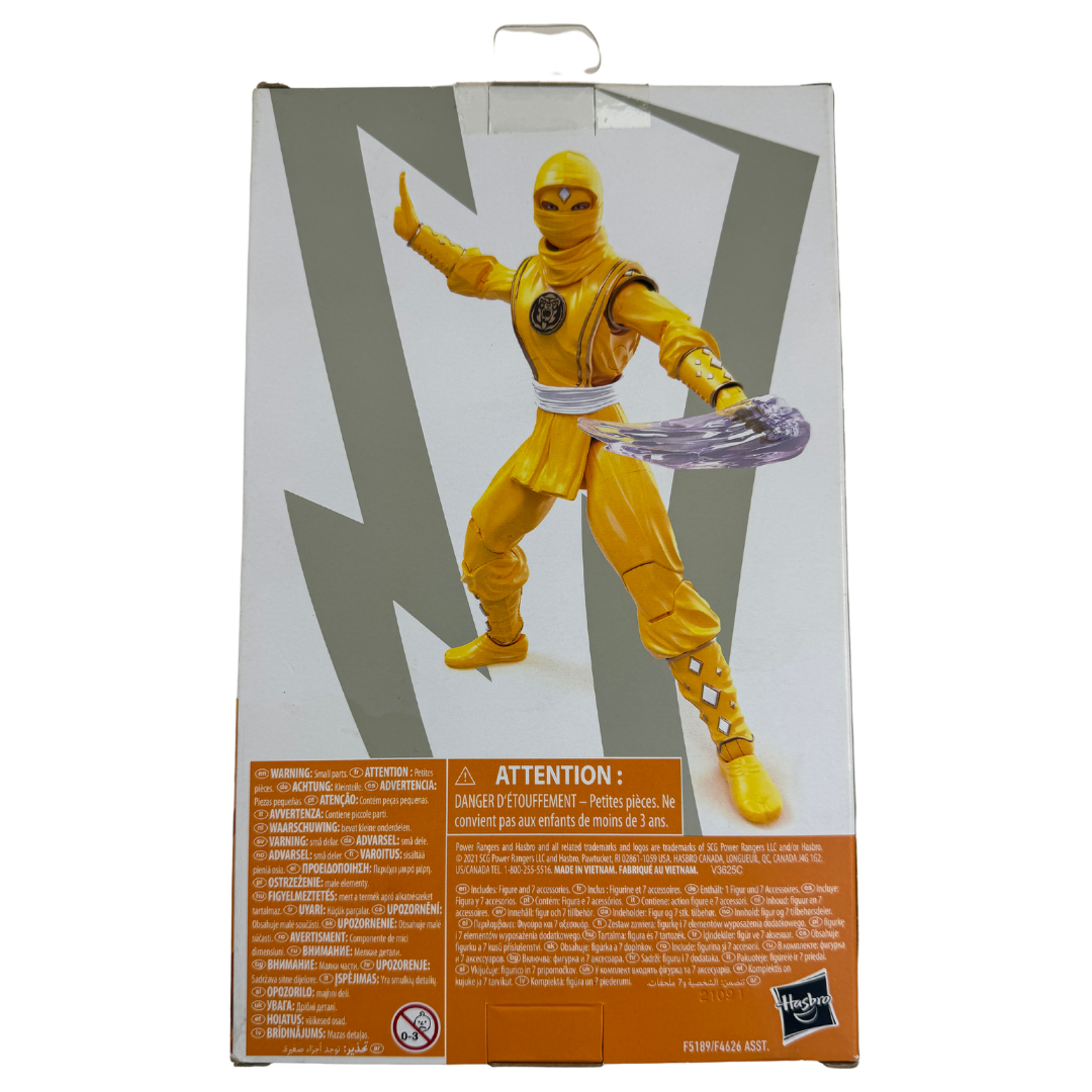 Power Rangers Lightning Collection Mighty Morphin Ninja Yellow Ranger - Rare Collectible Figure