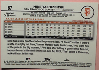 2024 Tops | Chrome | Baseball | Mike Yastrzemski #87 | Giants