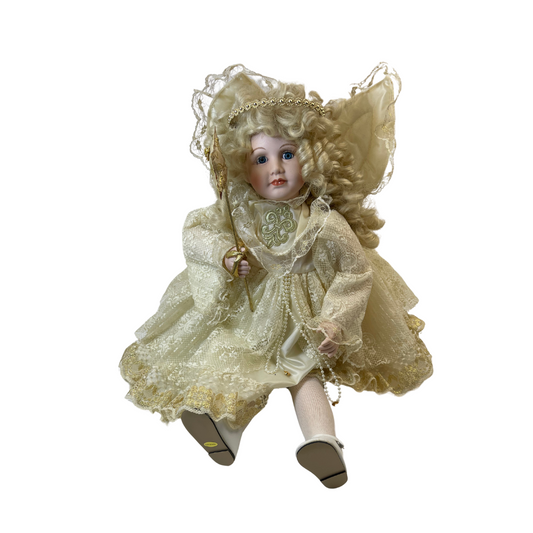 VTG Porcelain Animated Angel Doll