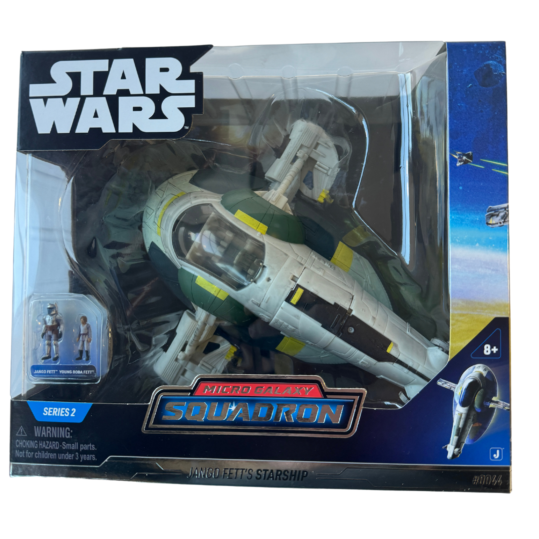 Star Wars Micro Galaxy Squadron - Jango Fett's Starship - Rare Collectible Mini