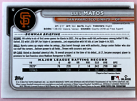 2024 Topps | Bowman | MLB | Luis Matos No.12 | Giants