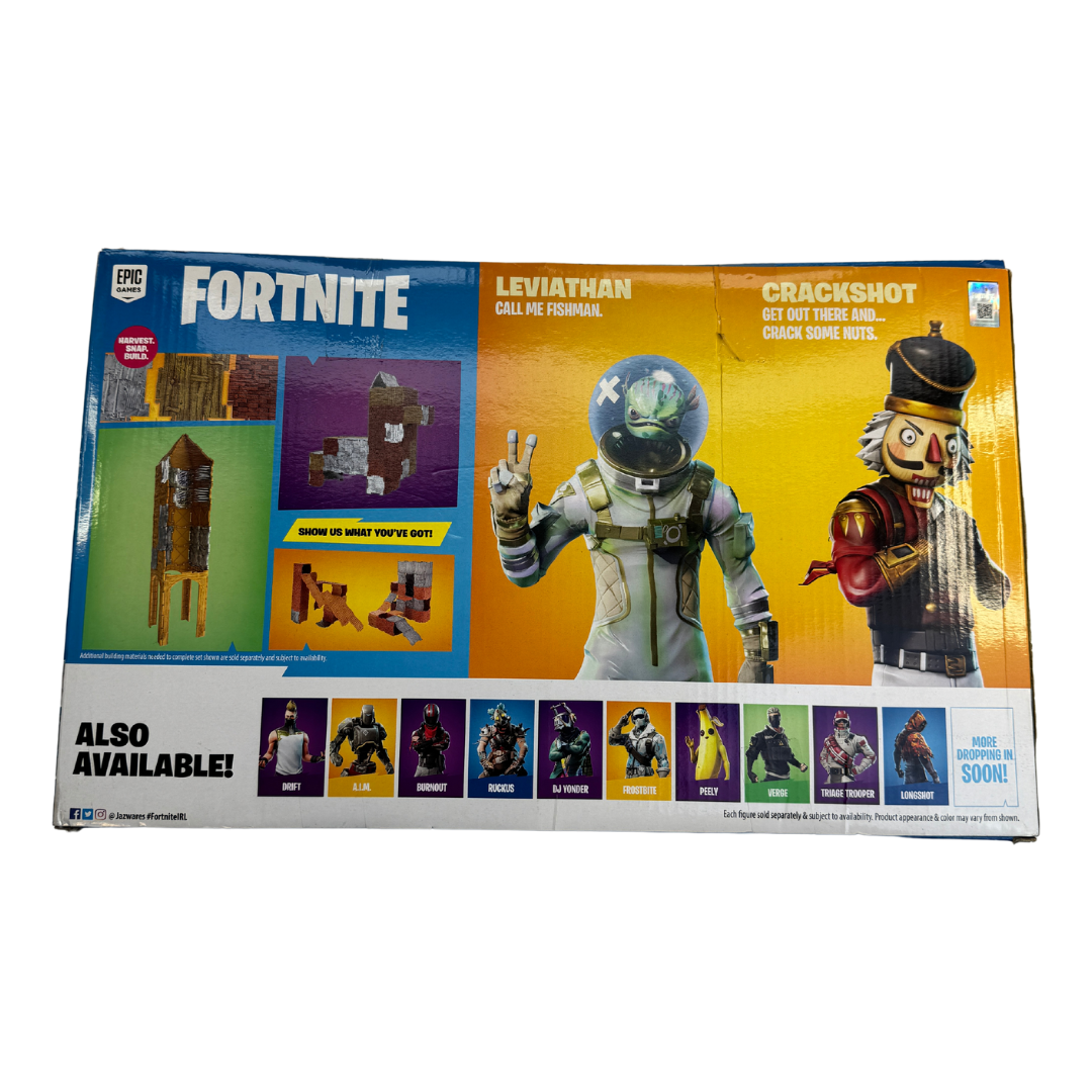 Fortnite Late Game Survival Kit with Leviathan and Crackshot Figures - Must-Have Set for Ultimate Gaming Adventures!