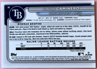 2024 Topps | Bowman | MLB | Junior Caminero No.20 | Bay Rays