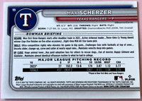 2024 Topps | Bowman | MLB | Max Scherzer No.99 | Rangers