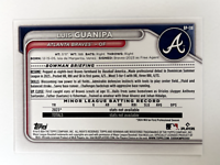 2024 Topps | Bowman | MLB | Luis Guanipa No.BP-118 | Braves | Prospects