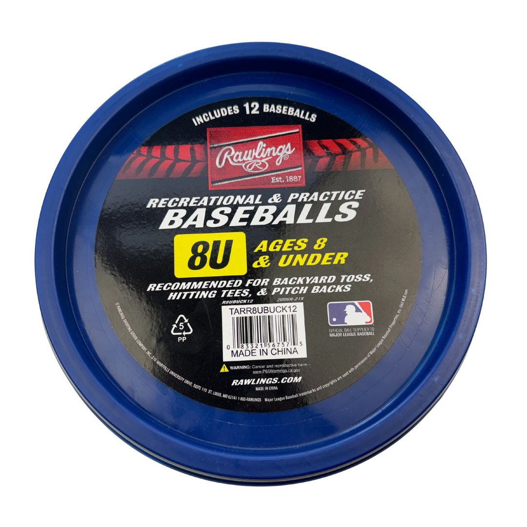 Rawlings 12-Pack Recreation & Practice Baseballs - Official Size & Weight