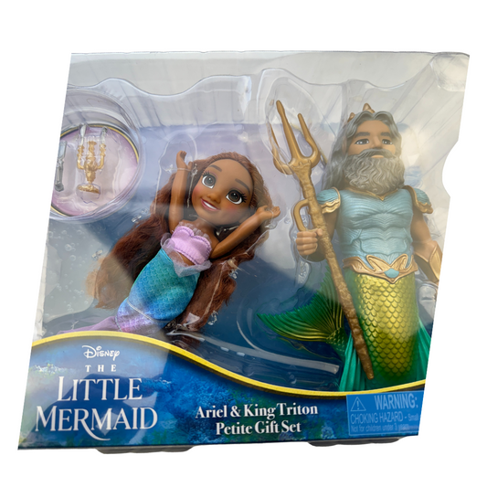 Disney's The Little Mermaid Ariel & King Triton Petite Gift Set - Dive into Magical Adventures!