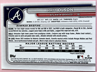 2024 Topps | Bowman | MLB | Matt OLson No.54 | Braves