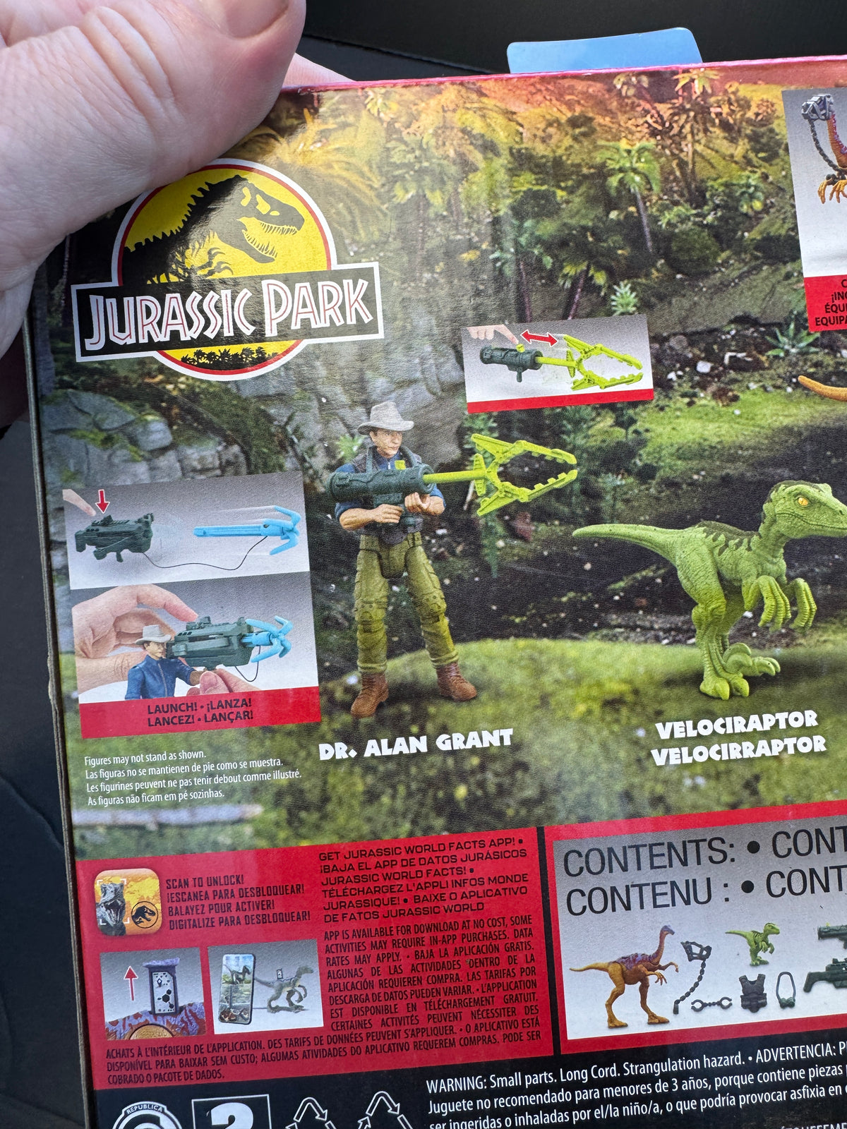 Jurassic Park 30th Anniversary '93 Classic Dr. Alan Grant Gallimimus Pack