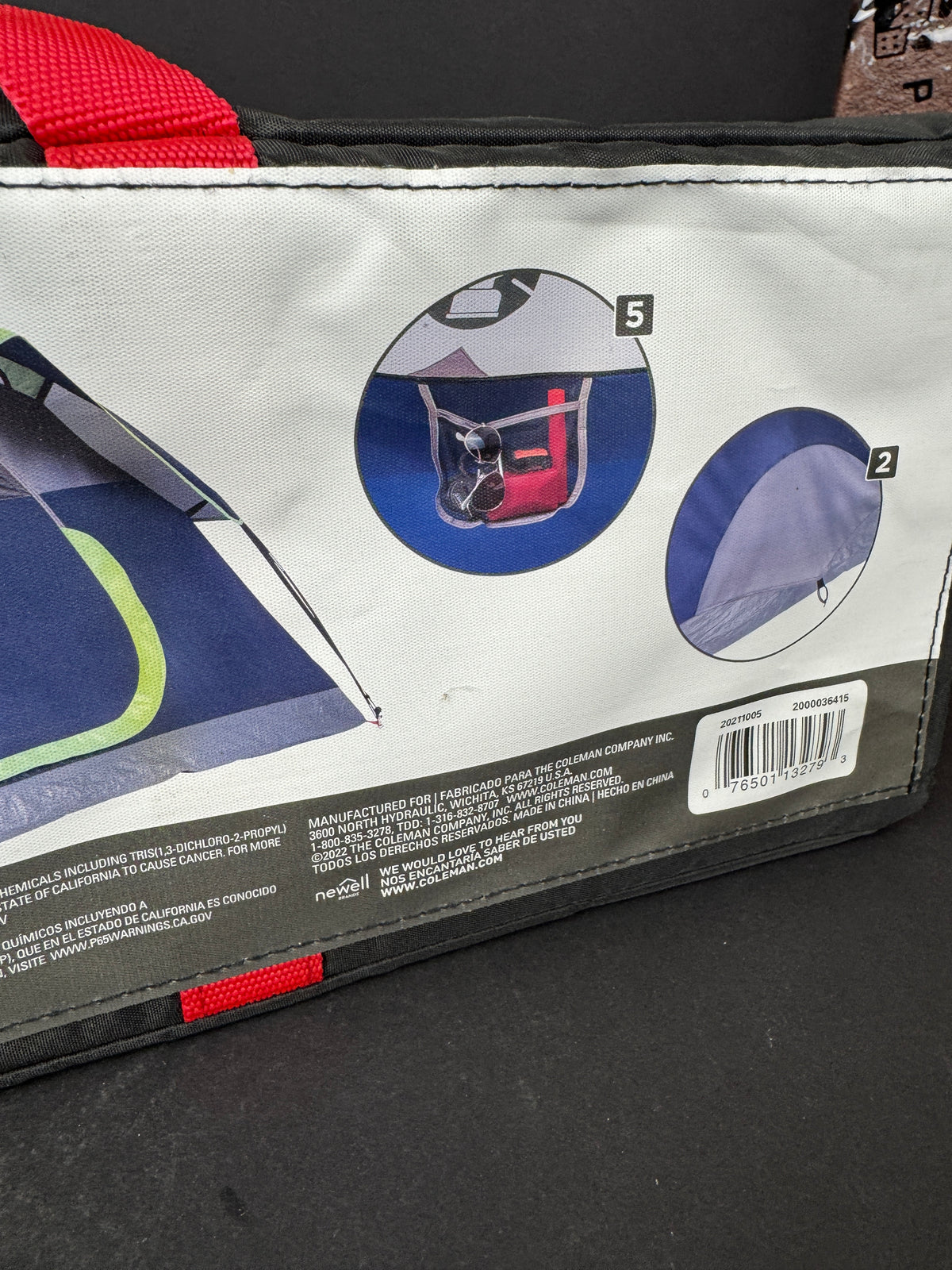 COLEMAN 2-PERSON SUNDOME DOME CAMPING TENT NAVY NEW