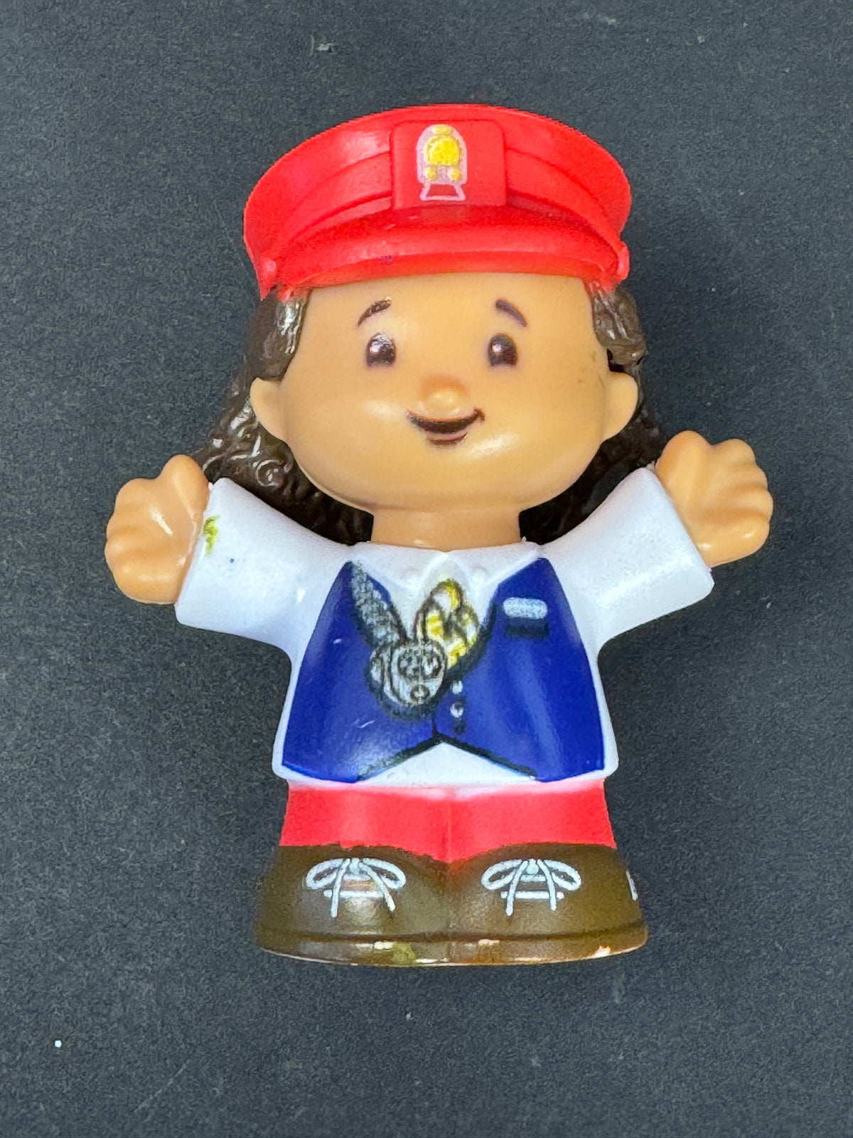 612 - Fisher Price 2016 Little People Friendly Passengers Train Conductor Kathy