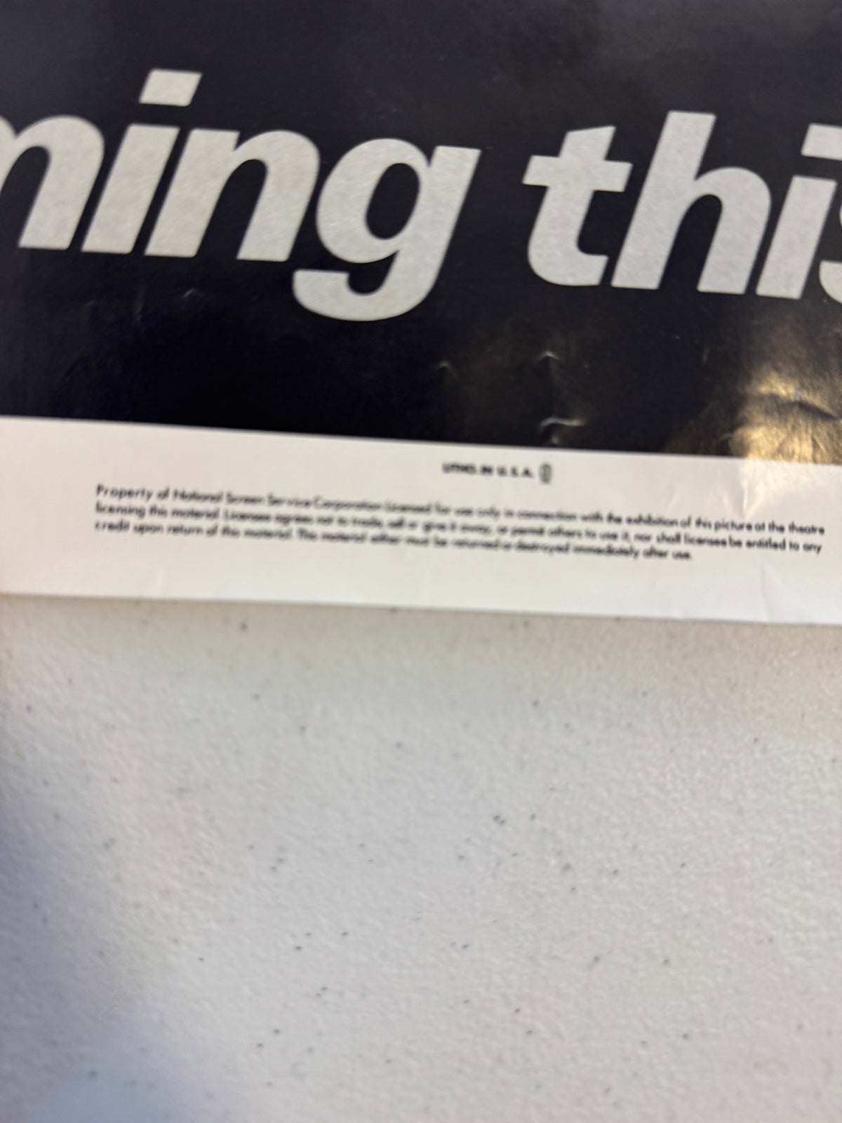 ORIGINAL VINTAGE 27x41 gloss MOVIE POSTER 1980 RAGING BULL Robert De Niro