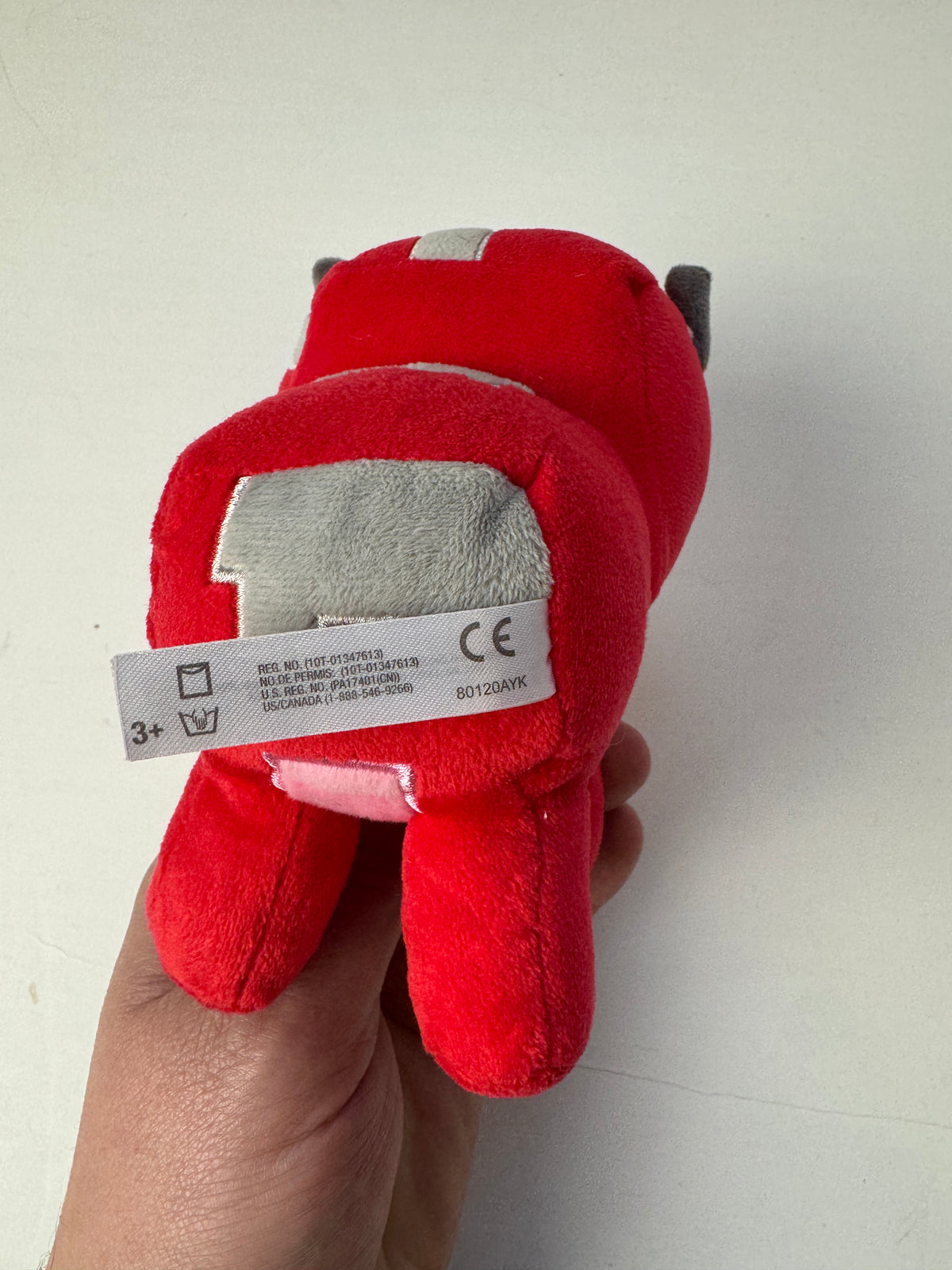 442 - Minecraft Mojang Jinx 2017 Red Bull Plush Stuffed Animal Toy