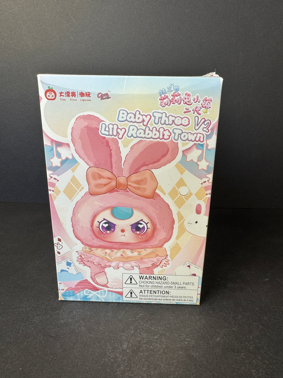 Cureplaneta Lily Rabbit Town V2 Baby Three Plush Blind Box, ABS, 15+