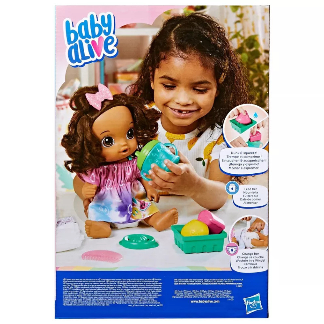 Baby Alive Fruity Sips Baby Doll - Brown Hair/Brown Eyes