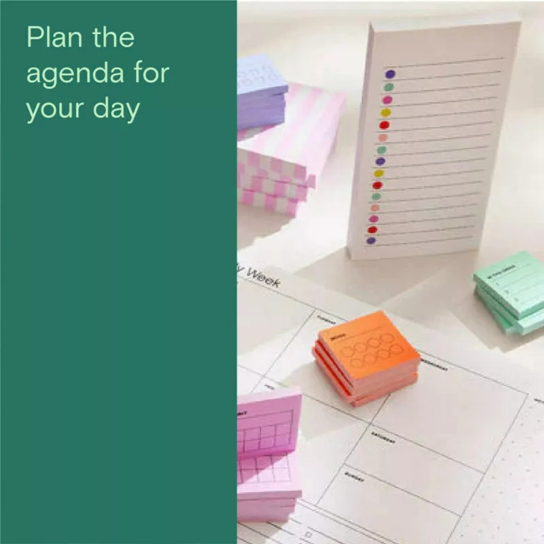 Noted by Post-it Mini List Notes, Purple & White Sticky Notes