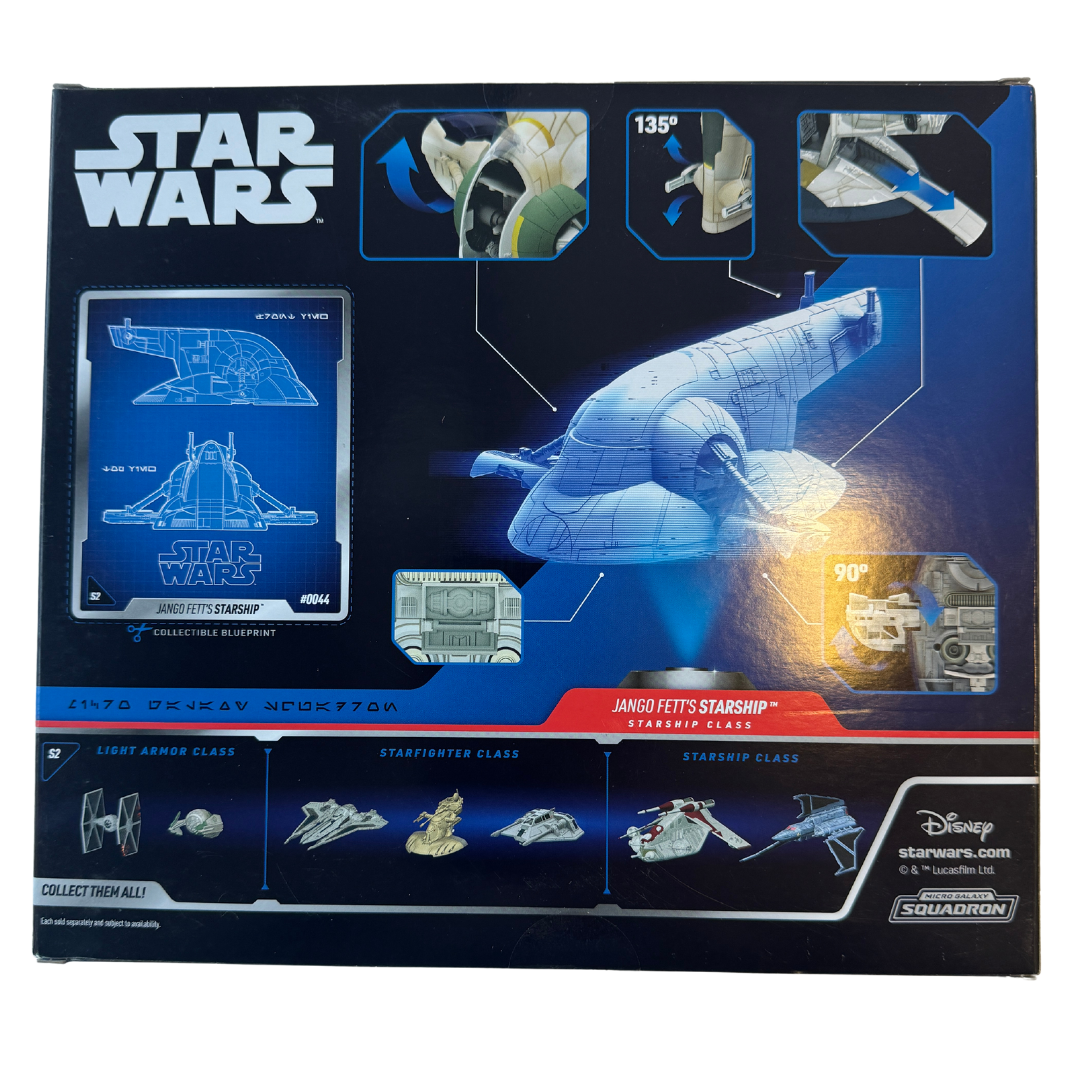 Star Wars Micro Galaxy Squadron - Jango Fett's Starship - Rare Collectible Mini