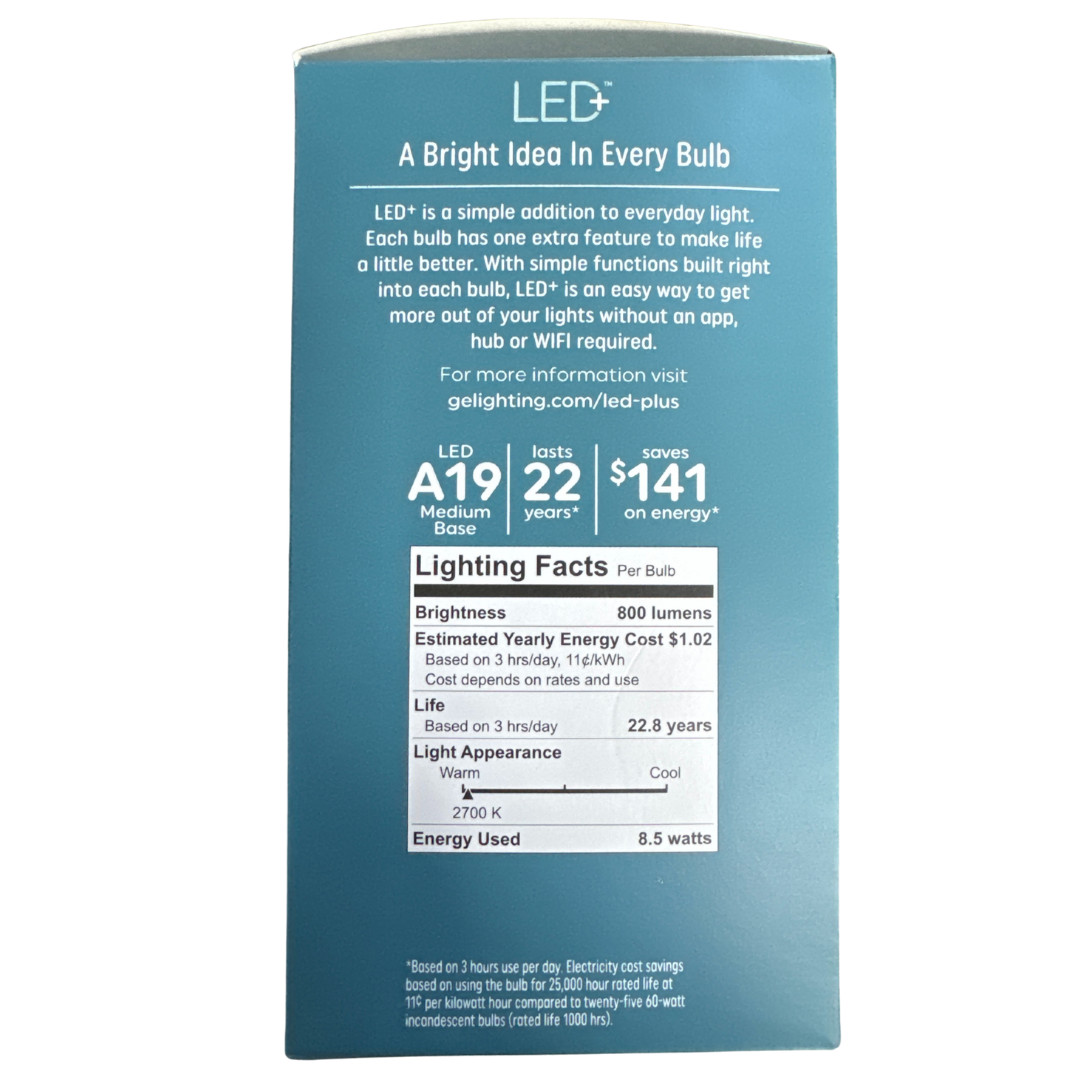 GE 2pk LED+ Dusk to Dawn A19 LED Outdoor Light Bulbs
