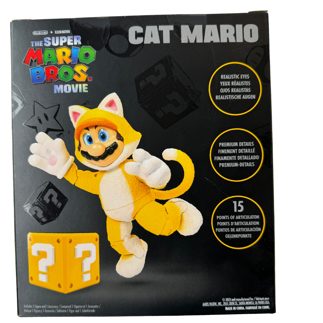Rare Super Mario Bros. Movie Collectible Figure - Cat Mario -Limited Edition